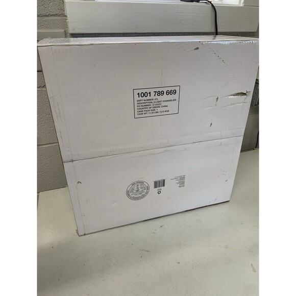 Home Decorators 1001789669 Calisitti 3 Light Chandelier K9 Crystal Dangles New - Picture 6 of 7